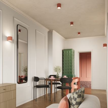 Точечный светильник AURA 1xGU10/10W/230V 10 см розовый