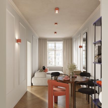 Точковий світильник AURA 1xGX53/10W/230V 6 см рожевий