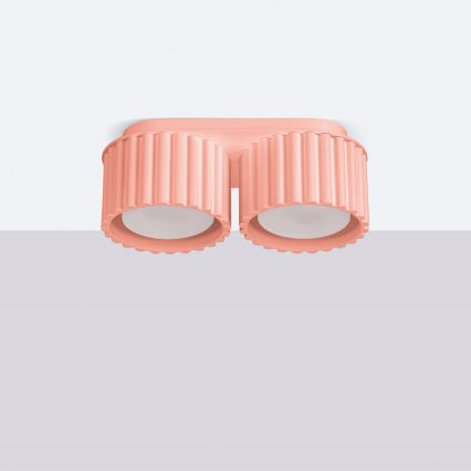 Точковий світильник AURA 2xGX53/10W/230V рожевий