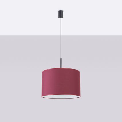 Подвесной светильник на шнуре NEVIA 1xE27/15W/230V, Ø 40 см, красный