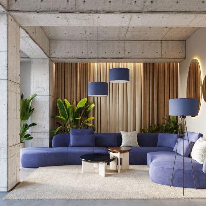 Підлогова лампа NEVIA 1xE27/15W/230V синя