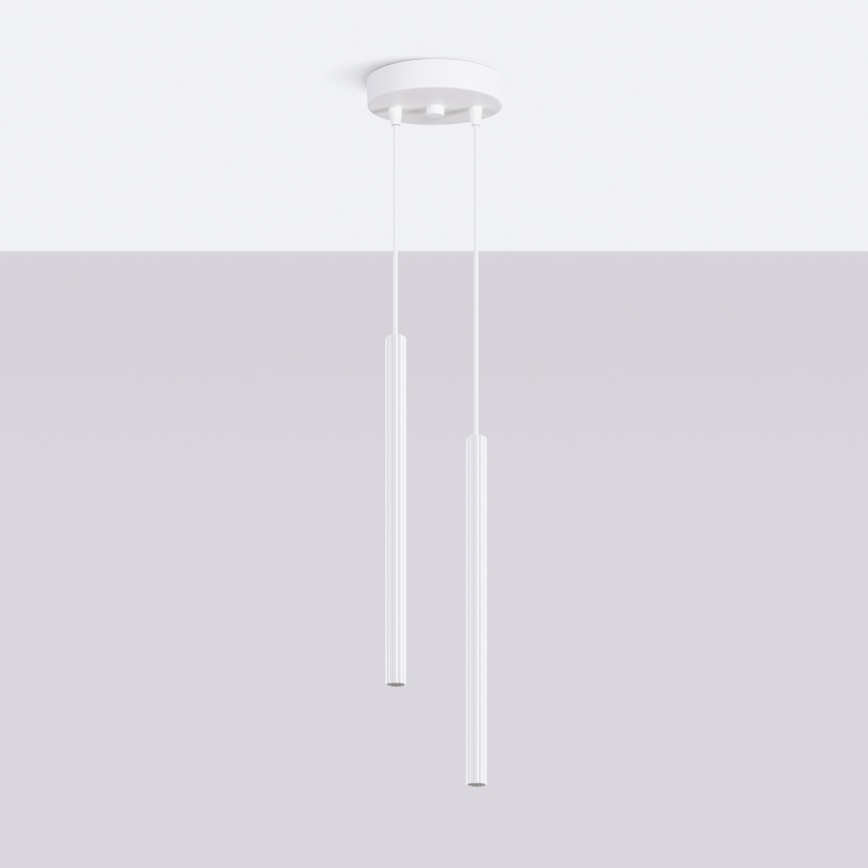 Підвісна люстра на тросі ARCHE 2xG9/8W/230V біла