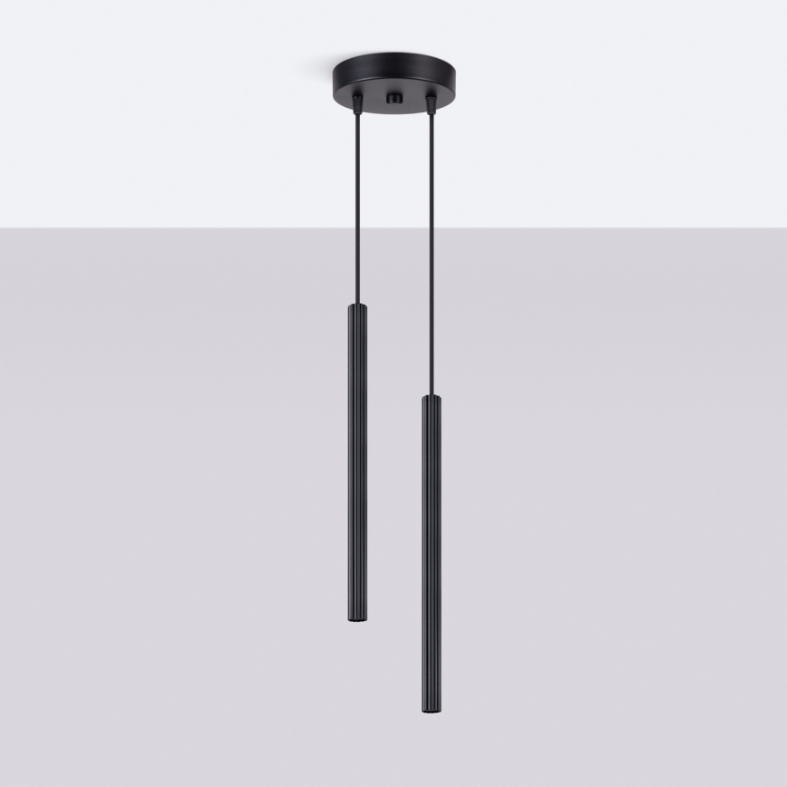 Люстра на тросі ARCHE 2xG9/8W/230V чорна