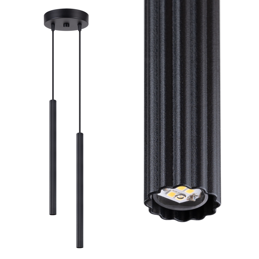 Люстра на тросі ARCHE 2xG9/8W/230V чорна