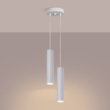 Люстра на тросе LAGOS 2xGU10/10W/230V белая
