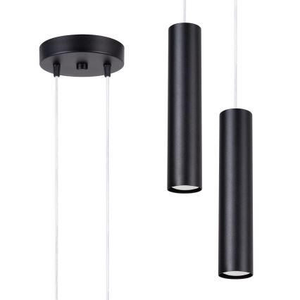 Люстра на тросе LAGOS 2xGU10/10W/230V черная