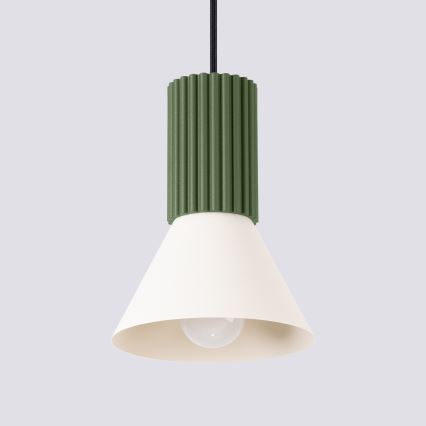 Люстра на тросі ESTRIA 1xE14/10W/230V діаметром 14 см зелена