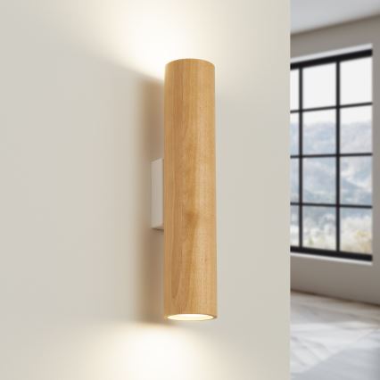 Настенный светильник LINO 2xGU10/10W/230V бук