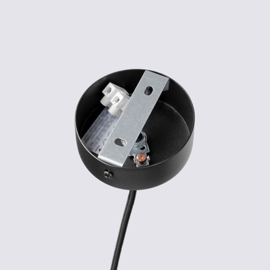Люстра на тросе FELTRO 1xG9/8W/230V чёрная/кремовая
