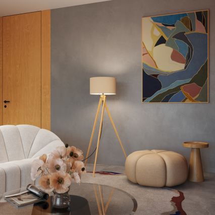 Підлогова лампа NATT 1xE27/15W/230V тауп