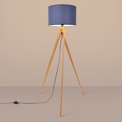 Підлогова лампа NATT 1xE27/15 Вт/230 В синя