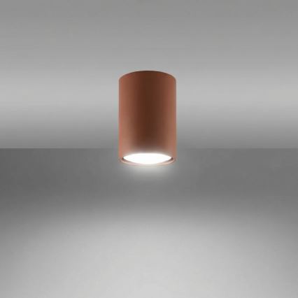 Точечный светильник LAGOS 1xGU10/10W/230V, 10 см, коричневый