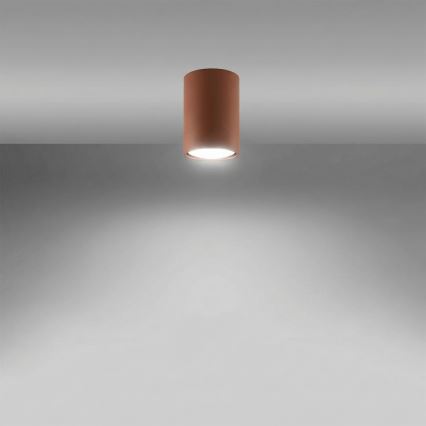 Точечный светильник LAGOS 1xGU10/10W/230V, 10 см, коричневый