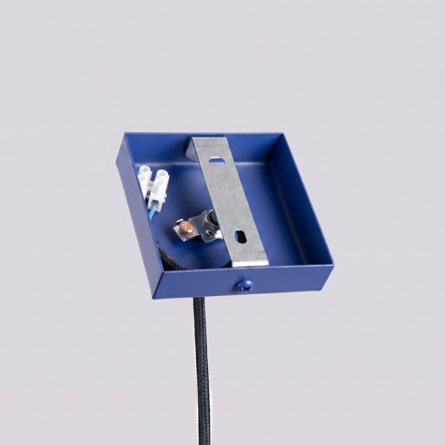 Люстра на тросі PASTELO 1xG9/8W/230V синя