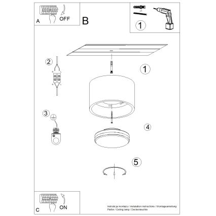 Точечный светильник MODO 1xGX53/10W/230V, коричневый