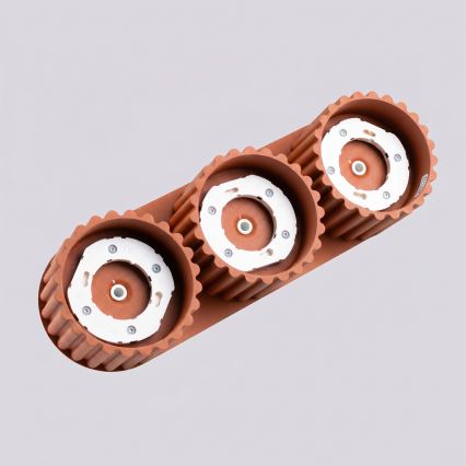 Точечный светильник AURA 3xGX53/10W/230V оранжевый