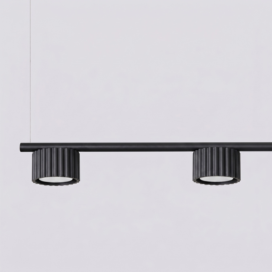 Підвісна люстра на тросі AURA 4xGX53/10W/230V чорна