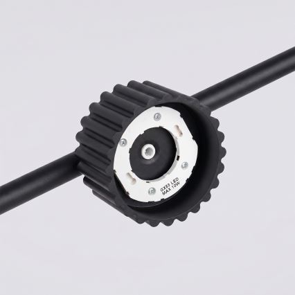 Підвісна люстра на тросі AURA 4xGX53/10W/230V чорна
