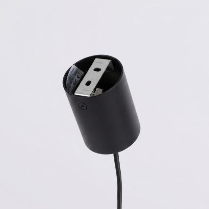 Підвісна люстра на тросі AURA 4xGX53/10W/230V чорна