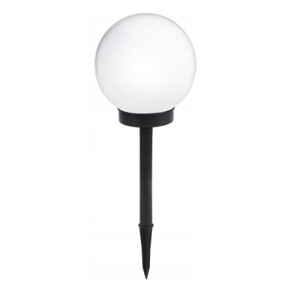 Солнечная LED-лампа, 1,2 В, 6500 K, 200 mAh, диаметр 10 см, IP44, белая/чёрная