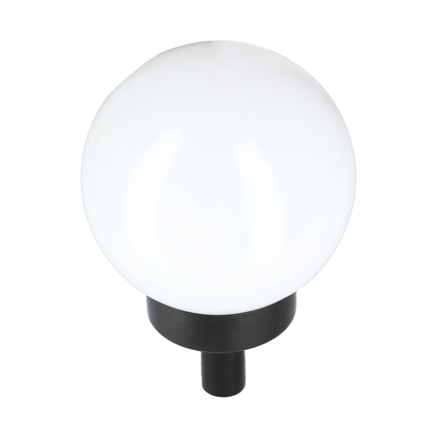 Солнечная LED-лампа, 1,2 В, 6500 K, 200 mAh, диаметр 10 см, IP44, белая/чёрная