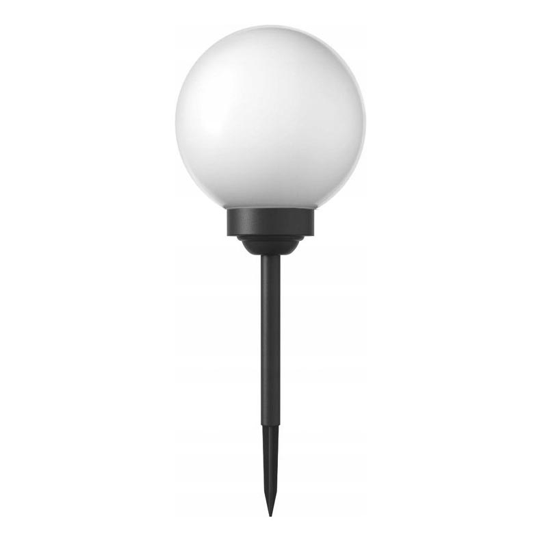Солнечная LED-лампа, 1,2 В, 6500 К, 200 мА·ч, диаметр 20 см, IP44, белая/чёрная