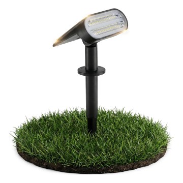 Солнечная LED-лампа 2 в 1 LED/3,7 В 1200 мА·ч IP54 чёрная