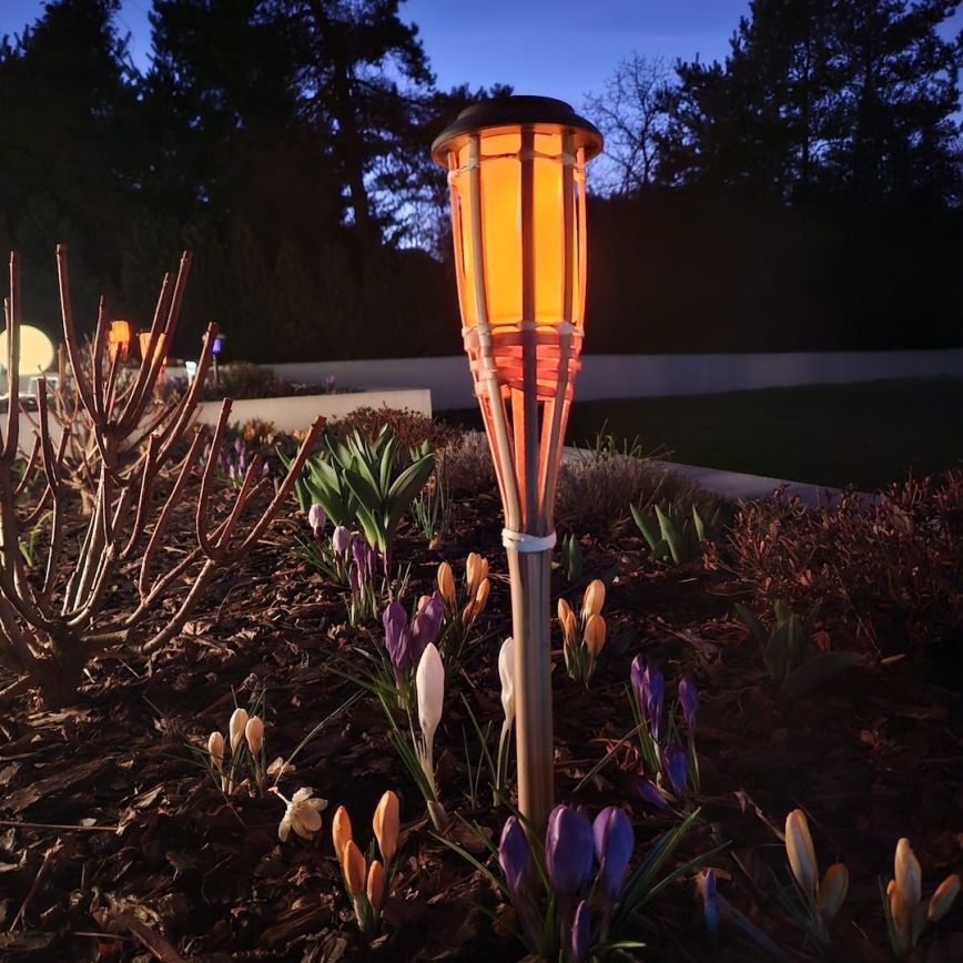 Солнечная LED-лампа BAMBOO LED/1,2V 150 mAh 1800K 56 cm IP44 бежевая