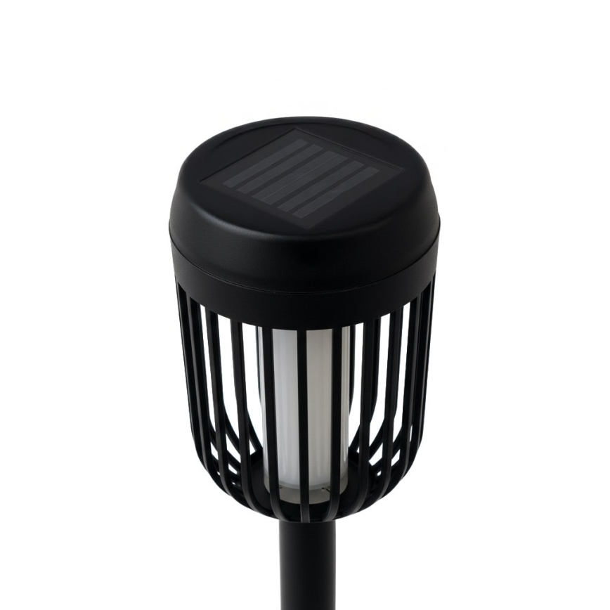 Солнечная LED-лампа FLAME LED/1,2V 100 mAh 1800K 37 cm IP44 чёрная