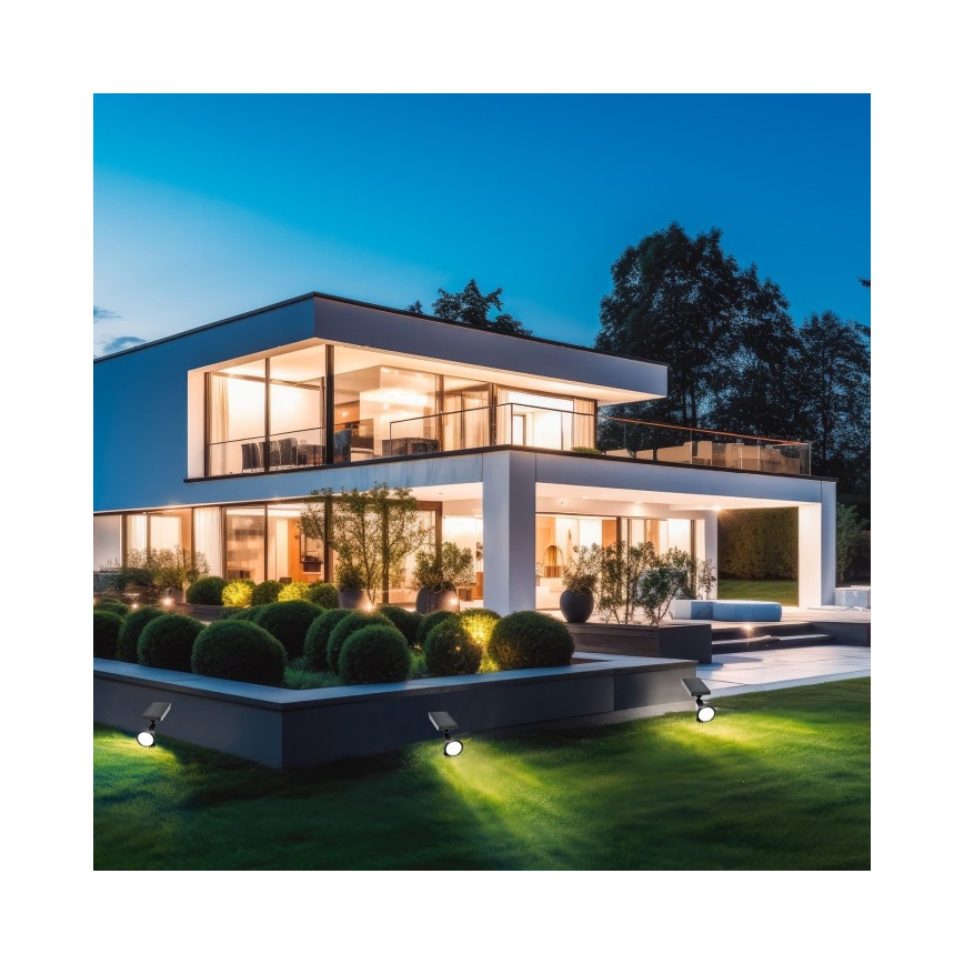 Солнечная LED-лампа LANCE LED/3,7V 6000K IP44 1500 mAh