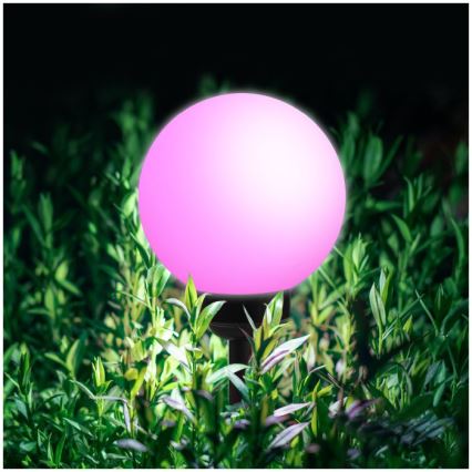 Солнечная RGB светодиодная лампа SPHERE, 1,2 В, IP44, 200 мА·ч, диаметр 20 см