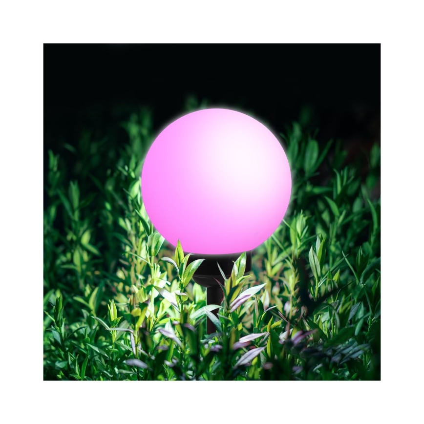 Солнечная RGB светодиодная лампа SPHERE, 1,2 В, IP44, 200 мА·ч, диаметр 20 см