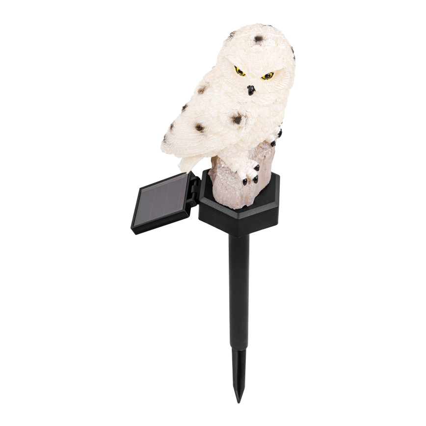 LED солнечный декоративный светильник с датчиком 6xLED/1,2V 3000K 40 cm 600 mAh IP44 в форме совы