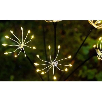 Солнечный декоративный светильник LED с датчиком, 1,2 В, 3000K, 73 см, 600 мА·ч, IP44