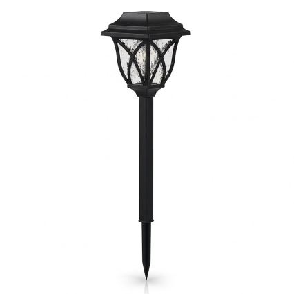 Солнечный LED-светильник LAWN, 1,2 В, 100 мА·ч, 3000 К, 44 см, IP44, чёрный