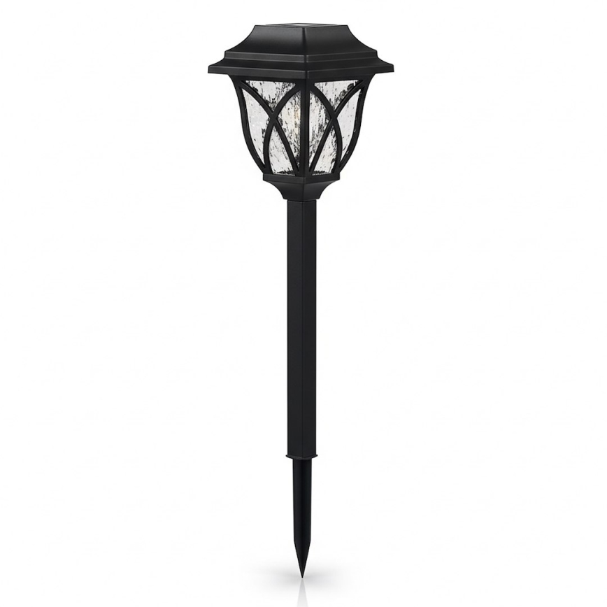 Солнечный LED-светильник LAWN, 1,2 В, 100 мА·ч, 3000 К, 44 см, IP44, чёрный