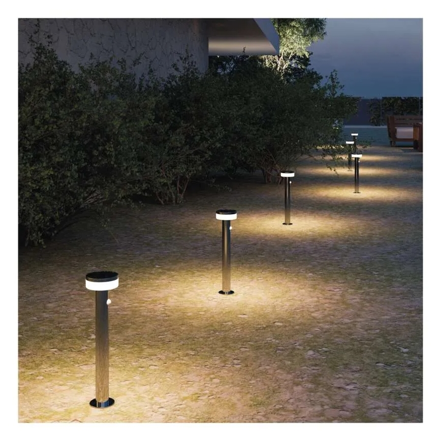 Солнечный светодиодный фонарь с датчиком LED/2W/3,7V 1200 мАч IP44 80 см