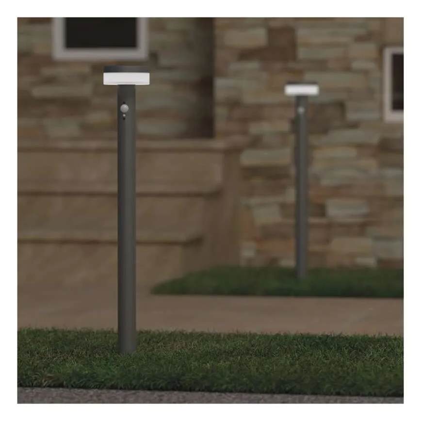 Солнечный светодиодный фонарь с датчиком LED/2W/3,7V 1200 мАч IP44 80 см