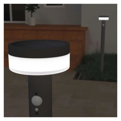 Солнечный светодиодный фонарь с датчиком LED/2W/3,7V 1200 мАч IP44 80 см