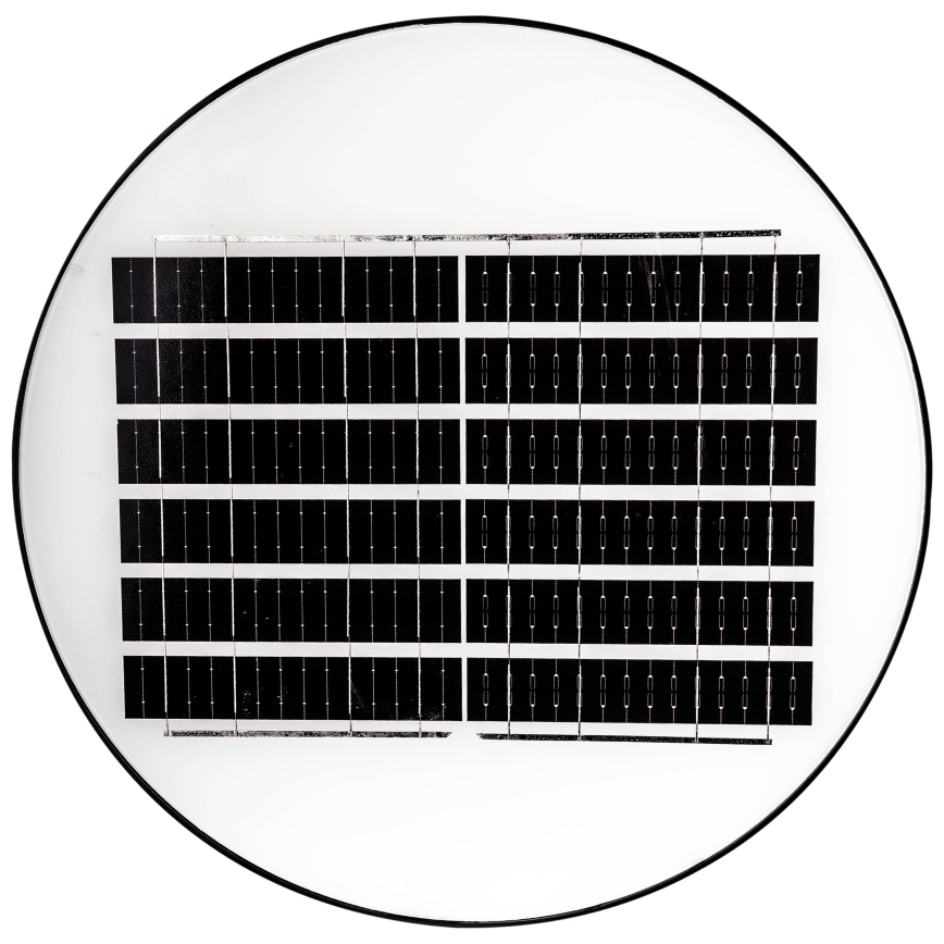 LED диммируемая солнечная уличная лампа с датчиком LED/15W/6V 11000 mAh 6500K IP65 чёрная + пульт дистанционного управления