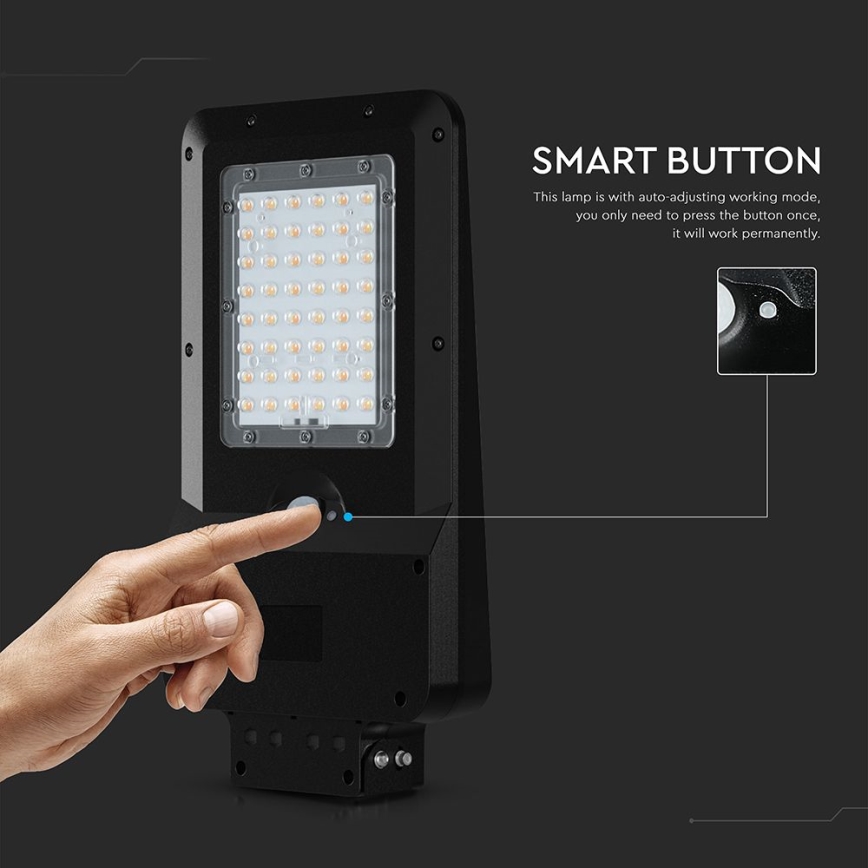 Солнечный LED уличный светильник с датчиком LED/20W/7,4V IP65 5400 mAh