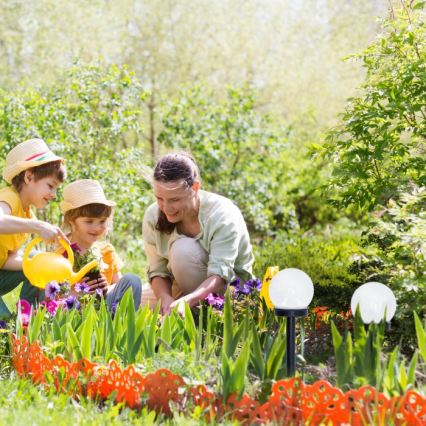 Солнечный светодиодный светильник SPHERE, 1,2 В, 4000 К, IP44, 40 mAh, диаметр 10 см