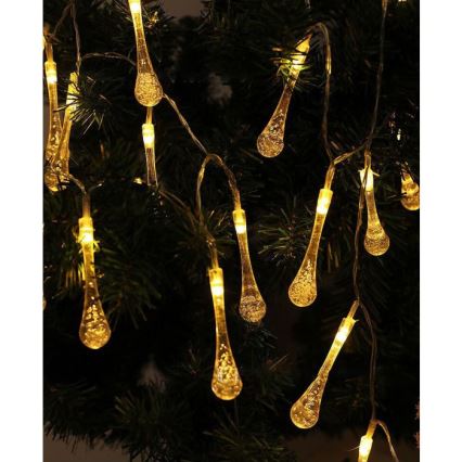 Солнечная LED-гирлянда с датчиком сумерек 20xLED/0,72W/1,2V 600 mAh 4,7m IP44