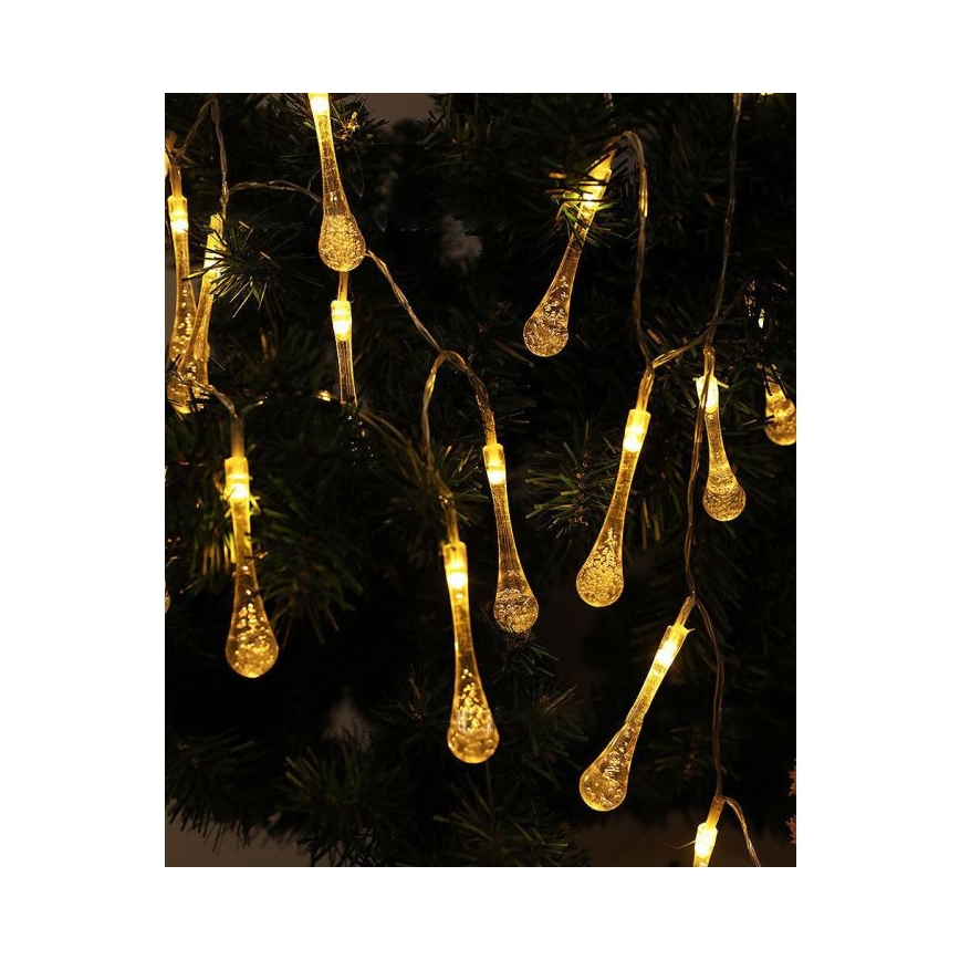 Солнечная LED-гирлянда с датчиком сумерек 20xLED/0,72W/1,2V 600 mAh 4,7m IP44