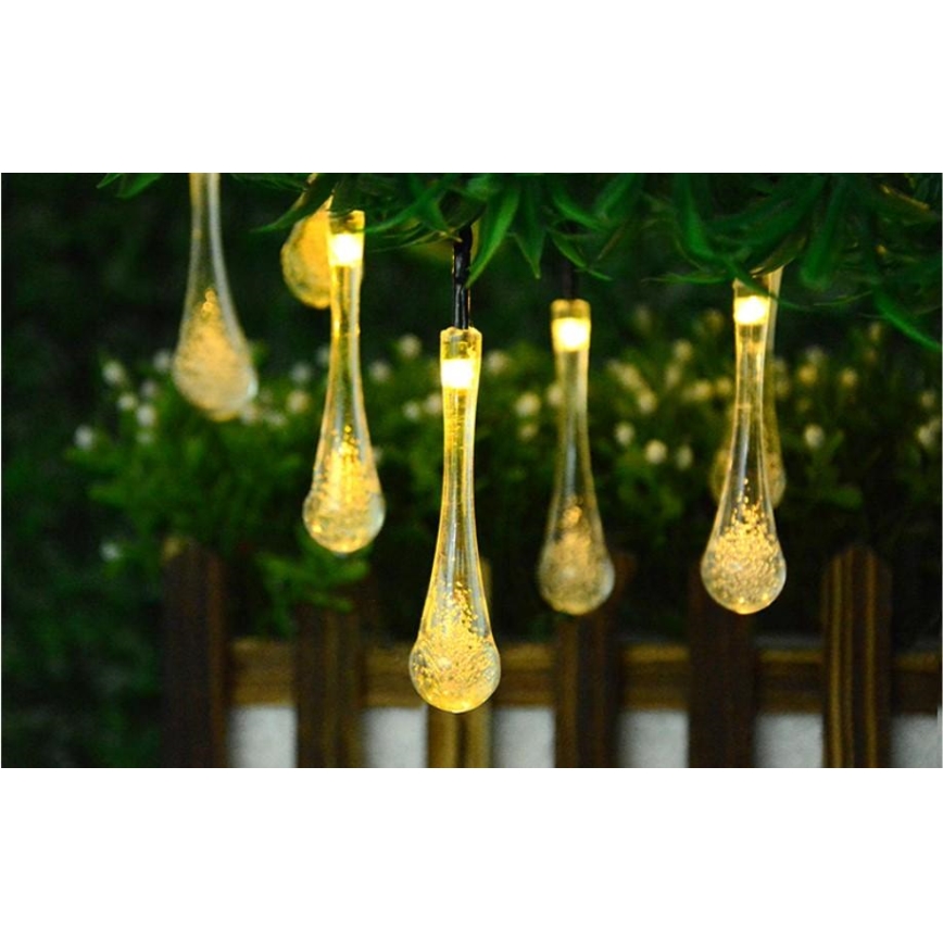 Солнечная LED-гирлянда с датчиком сумерек 20xLED/0,72W/1,2V 600 mAh 4,7m IP44