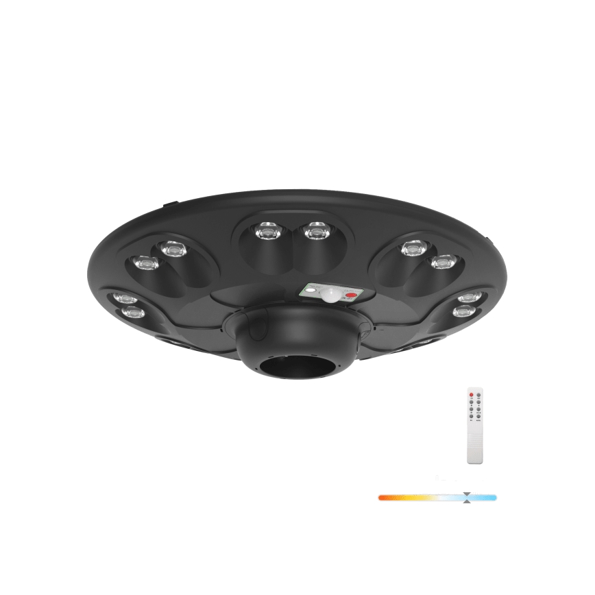 Солнечная уличная лампа с датчиком LUVIA LED/15W/3,2V 6500K IP54 5400 mAh + пульт дистанционного управления
