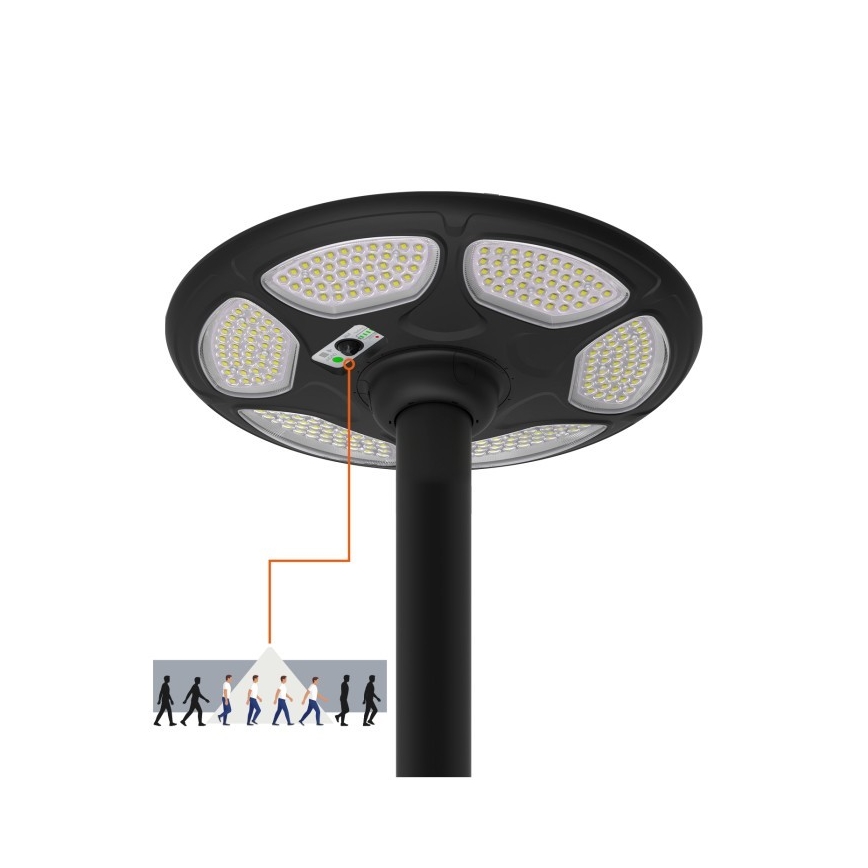 Солнечная уличная лампа с LED и сенсором SOLSUMI LED/25W/3,2V IP54 25000 мАч + пульт