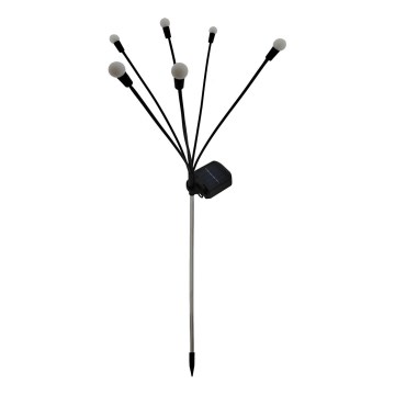 Солнечный LED-светильник 6xLED/1,2V 300 mAh IP44 черный