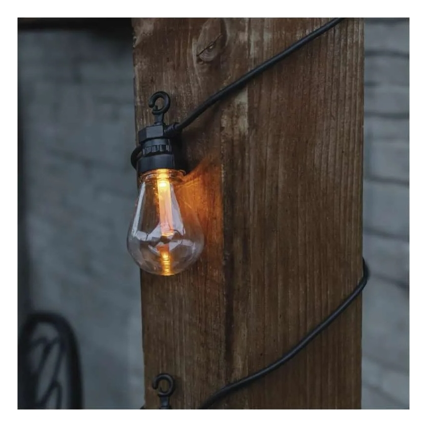 Сонячна LED-декоративна гірлянда 10xLED/0,6W/1,2V 4,5m IP44 800 mAh