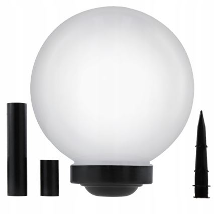 Сонячна LED-лампа, 1,2 В, 6500 К, 200 мА·год, діам. 25 см, IP44, біла/чорна